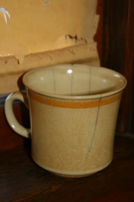 Dad's favorite, stained coffee cup