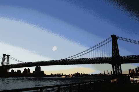 Manhattan Bridge (posterized photo)