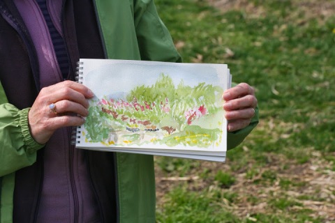Katie's painting of Jello Mold Farm