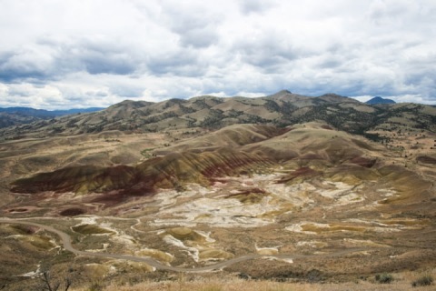 Lofty view of the Painted Hills from the Carroll Rim Trail